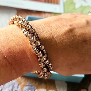Touchstone Crystal Blush Twisted Bracelet